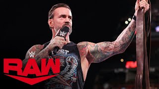 CM Punk wants Drew McIntyre in a Strap Match at WWE Bash in Berlin Raw highlights Aug 19 2024 [upl. by Airehc]