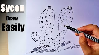 how to draw sycon diagram  draw diagram of sycon sponge  canal system of sycon bsc 1st year [upl. by Erdnaet]