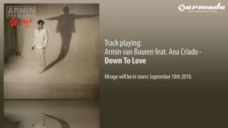 Armin van Buuren feat Ana Criado  Down To Love [upl. by Revned]