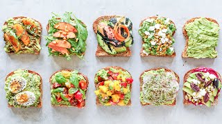 How to Make Avocado Toast 10 WAYS [upl. by Enyr39]