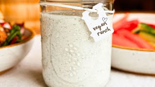 Easy Vegan Ranch Dressing [upl. by Aihsekan671]