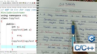 Types of Constructors in C  Copy constructor program  C Object Oriented Programming Hindi  61 [upl. by Beesley337]