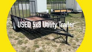 Used 5x8 Utility Trailer [upl. by Iveksarap]