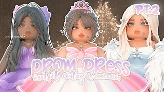 Roblox Prom Dress Outfit Codes for Berry Avenue Bloxburg amp Brookhaven RP PT2 roblox roleplays [upl. by Maller]