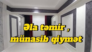 Masazır 3 otaq əla təmirli qismən əşyalı mənzil satılır Tel0515062101 [upl. by Ettenirt]