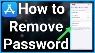 How To Remove Password On App Store [upl. by Melisande221]