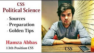 CSS Political Science  Preparation Sources and Tips  Hamza Abbas PAS [upl. by Neliak]