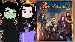 Disney Villains React To Descendants  Full Ver  Gacha react [upl. by Liamaj]