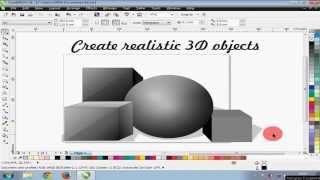 how to make 3d effects in coreldraw x6 [upl. by Selhorst357]