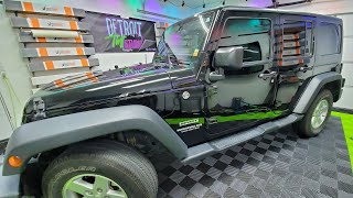 Mud Seals amp Tricky Pattern  Jeep Wrangler Window Tint [upl. by Juna]