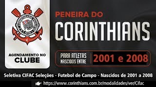 13012018 Peneira Corinthians Sub 11 Instruções [upl. by Rida]