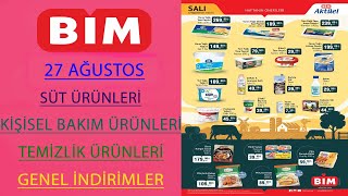 BİM 27 AĞUSTOS 2024  BİM SÜT ÜRÜNLERİ  BİM KİŞİSEL BAKIM ÜRÜNLERİ  BİM TEMİZLİK ÜRÜNLERİ [upl. by Mathia801]