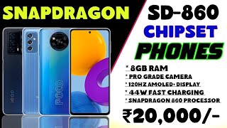 Snapdragon 860  Best 3 Qualcomm Snapdragon Processor Phones Under 20000  8Gb Ram [upl. by Salisbury519]