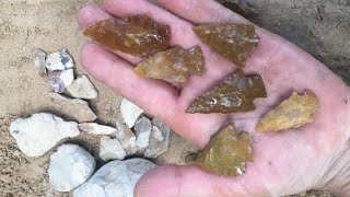 Nice handful of Louisiana Indian Artifact [upl. by Gauthier]