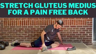 How To Gluteus Medius Stretch For Releasing Pressure On The Lower Back [upl. by Hekking468]