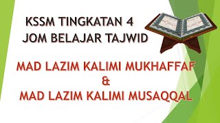 PDPR TINGKATAN 4 HUKUM TAJWID  MAD LAZIM [upl. by Oicnaneb]