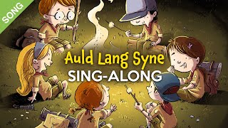 Auld Lang Syne  SingAlong with Lyrics for Kids [upl. by Yrad]