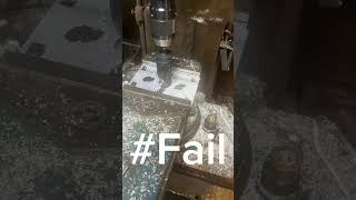 Milling machine fail fail manualmachining broken [upl. by Ellenor471]