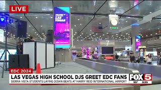 Las Vegas high school DJs greet EDC fans [upl. by Siskind369]