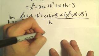 Derivative Using the Definition Example 2 [upl. by Tekcirc]