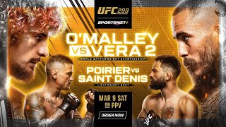 UFC 299 LIVE OMALLEY VS VERA 2 LIVESTREAM amp FULL FIGHT COMPANION [upl. by Acimaj]