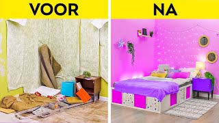 EXTREME KAMER MAKEOVER  Coole huisdecoratiehacks [upl. by Nabois]