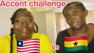 Liberia vs Ghana accent challenge too hilarious [upl. by Germain]