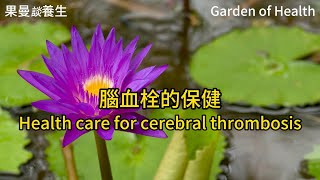 81 腦血栓的保健 Health care for cerebral thrombosis [upl. by Peacock]