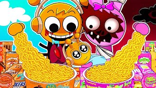 Incredibox Sprunki  OREN FAMILY Horror Versions Convenience Store Food Mukbang Animation  ASMR [upl. by Graves]