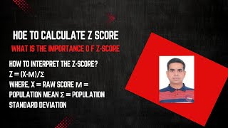 Z Score Calculation Z Score Statistics Z Score Explained Z Score Formula Calculation of Standard Dev [upl. by Surazal441]