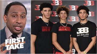 Lonzo Ball younger brothers appear to be estranged from LaVar  Stephen A  First Take [upl. by Eceinehs377]