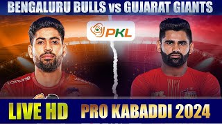 PKL Live Match Today Bengaluru Bulls vs Gujarat Giants [upl. by Ahsykal]