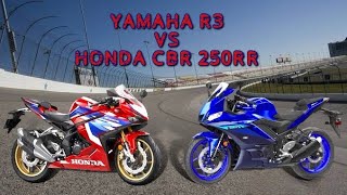 Honda CBR250RR vs Yamaha R3 2024  Top Speed Price Comparison [upl. by Elburt]