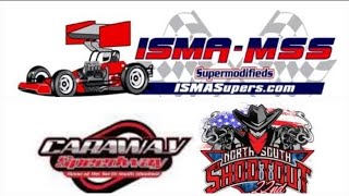 ISMAMSS Supermodifieds at Caraway Speedway 60 lap feature [upl. by Harness183]