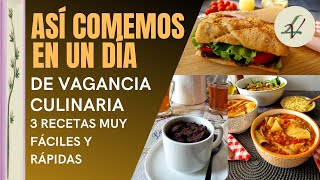 🕙 Qué comemos en un día Capítulo 4️⃣ Menú rápido y sin esfuerzo Para veganos vagos LandareVegan [upl. by Parent]