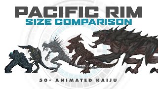 All Pacific Rim Kaiju Size Comparison  50 Animated Kaijus [upl. by Enelak]