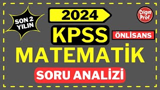 2024 KPSS Önlisans Matematik Soru Analizi  2024 KPSS Matematik Soru Tahmini [upl. by Combe]