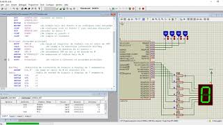 Lenguaje ensamblador MPLAB IDE v892 Parte 5 – Contador de 4 bits en Display de 7 segmentos [upl. by Yelnoc]