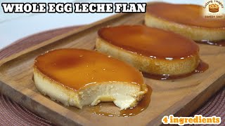 WHOLE EGG LECHE FLAN WITH 4 INGREDIENTS [upl. by Valtin]