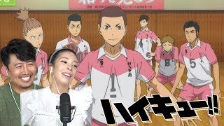 HAIKYU KARASUNO VS WAKUTANI REACTION  REVIEW [upl. by Arahd]