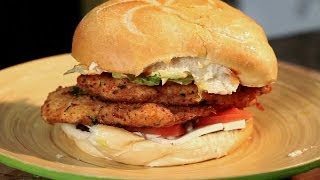 Mexican Fried Chicken Sandwich Recipe [upl. by Aisorbma]