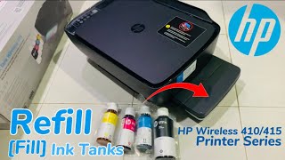 How to Refill Ink Tank for HP Printer 415  Hp Ink Tank 310 311 315 316 318 319 410 series [upl. by Pennebaker]