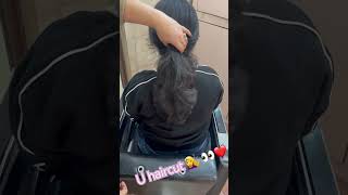 U shape haircut blowdrawerhairstylehaircuthaircutting❤️👀💇‍♀️ [upl. by Fechter]