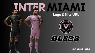 HOW TO GET INTER MIAMI NEW KITS IN DLS 23  KITS INTER MIAMI DLS 23 Messi Inter Miami KIT IN DLS [upl. by Arahset]