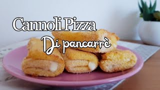 CANNOLI PIZZA 🍕 DI PANCARRE ricetta sfiziosa e veloce [upl. by Bohon284]