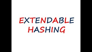 Extendable Hashing  Fully Solved Step by Step [upl. by Grondin]