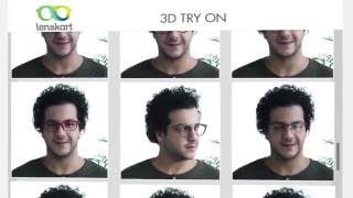 Lenskartcom  3D Try On Try Frames Online [upl. by Tidwell]