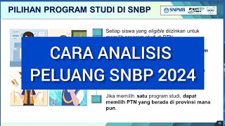 CARA ANALISIS PELUANG SNBP 2024 amp RASIONALISASI NILAI RAPOR🔥 [upl. by Hillery]