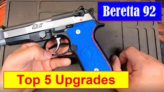 Beretta 92 Platform 92FS M9A1 92A1 92X  Top 5 Upgrades [upl. by Elsa433]