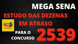 MEGA SENA ESTUDO DAS DEZENAS EM ATRASO [upl. by Atinuj770]